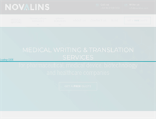 Tablet Screenshot of novalins.com